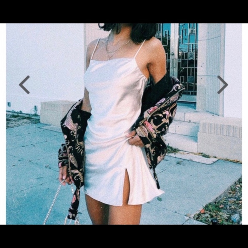 ⚠️ Sasha Slip Mini Dress // Nude